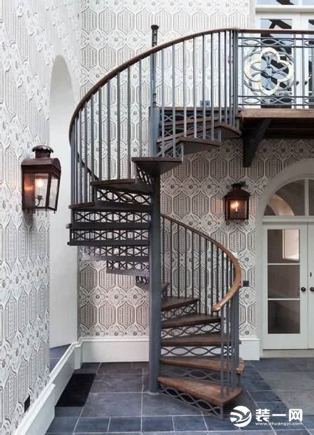 中式别墅旋转楼梯设计效果图 – 设计本装修效果图