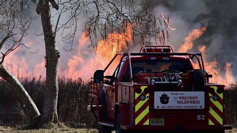 Wharton State Forest Fire Map: Batona Campground Evacuated, Batona ...