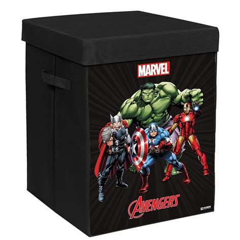 Kuber Industries Marvel Avengers Print Foldable Laundry Basket|Clothes ...