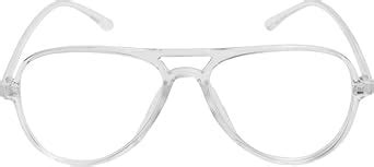 Buy ZOVUTA Aviator Frosted Transparent Eyeglasses For Men and Women ...