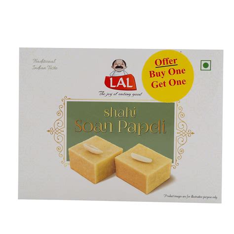 LAL Traditional Sweets - Shahi Soan Papdi, 200g Pack : Amazon.in ...