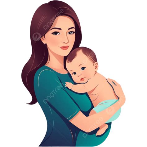 Mom And Baby, Illustration, Element, Baby PNG Transparent Image and ...