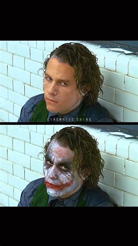 Heath Ledger Joker No Makeup