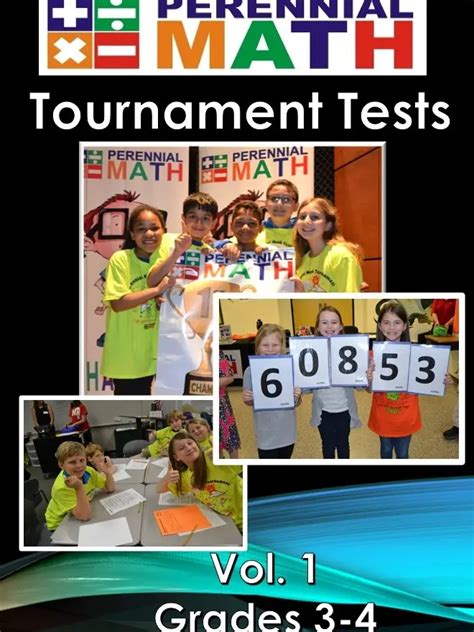 Perennial Math Tournament Tests Vol 1 Grades 3-4 - TikTok Shop