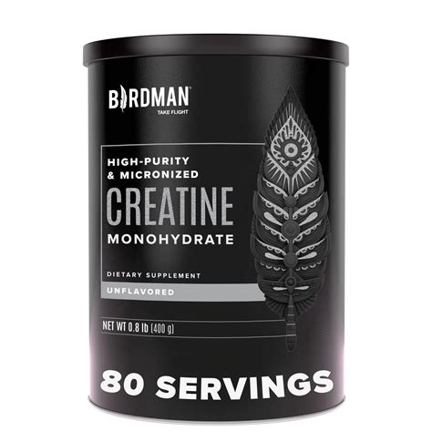 Buy BIRDMAN Micronized Creatine Monohydrate Powder, Muscle Recovery ...