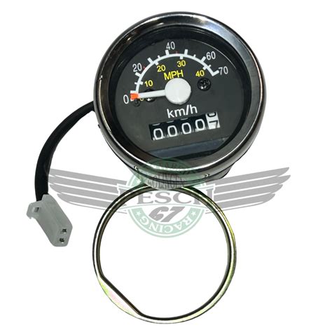 Tacho 70 Kmh Mph Kilometerzähler Honda Monkey Z50 Gorilla schwarz – Daxfabrik Batride