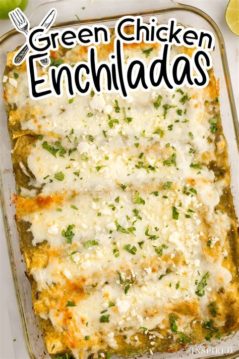 Easy salsa verde chicken enchiladas – Artofit