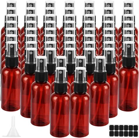 Amazon.com: MUXHEL 60 Pcs 2 oz Amber Spray Bottles with Sticker and ...