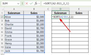 Image result for Excel Auto Sort