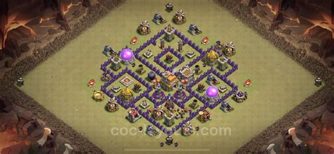 Best Anti 3 Stars War Base TH7 with Link, Anti Air / Dragon - Town Hall ...