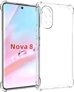 ELICA Huawei nova 8, Back Cover Bumper Exclusive Silicon Transparent ...