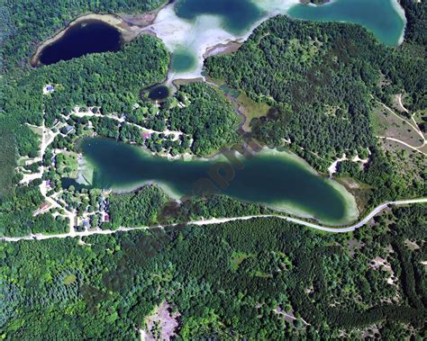 Tacoma Lake in Montcalm County, MI - Aerial Graphics