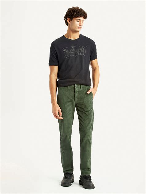 Men's Olive Green Slim Fit Corduroy Trousers – Levis India Store