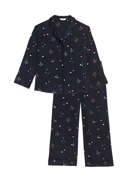 Buy Dream Satin™ Printed Revere Pyjama Set at Marks & Spencer