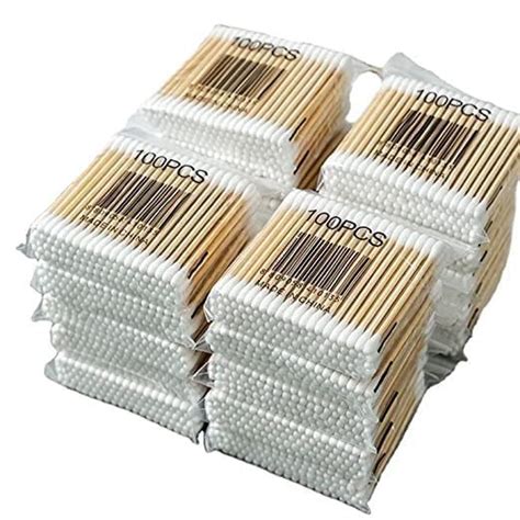 SMART VILLA TRADERS Ear Cleaning Buds Wooden 100% Pure Cotton Buds ...