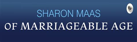 Of Marriageable Age : Sharon Maas: Amazon.in: Books