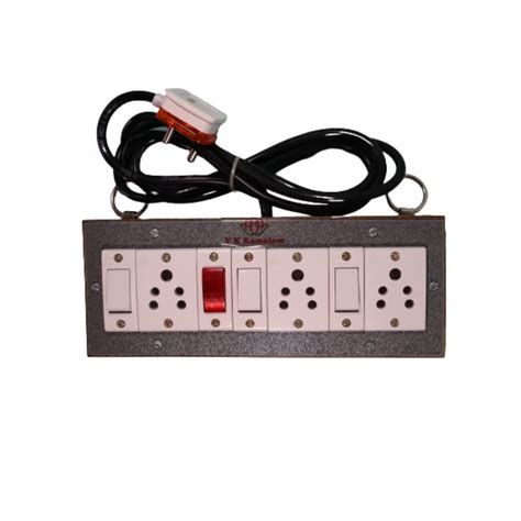 Buy V K Kamalam - Heavy Duty16 AMP Power Wooden Extension Cord/Boards 3 ...