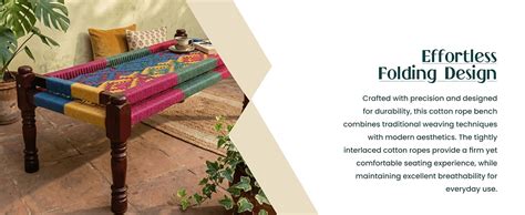 FURNWEAVE Srima Wooden Bench for Living Room | Handcrafted Sheesham ...