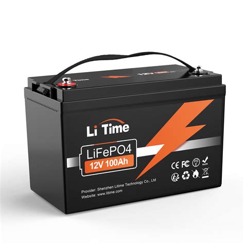 LiTime 12V 100Ah LiFePO4 Lithium Battery Built-in 100A BMS, 1280Wh ...