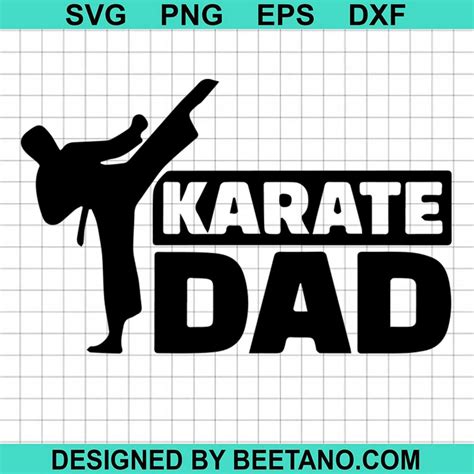 This Dad Is Cool Karate Dad SVG cut file for cricut silhouette machine ...