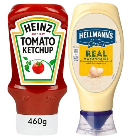 Hellmann's Mayo Heinz Ketchup at Skye Clarey blog