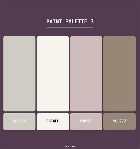 Paint color palettes and color combinations - colorxs.com