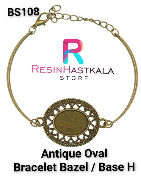 Antique Oval Bracelet Bazel Base H – Resinhastkala Store