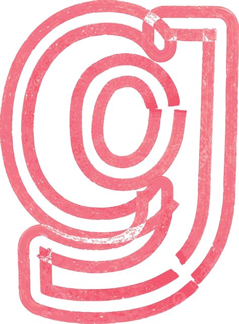 Lowercase Letter G Drawing With Red Marker Line Drawing Isolated Vector, Line, Drawing, Isolated ...