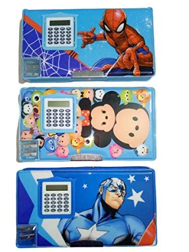 TRENTON GLOBAL FASHION Cartoon Printed Dual Sided Pencil Box with ...