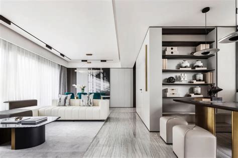 装修设计蓬江玉圭园186平方米复式-现代轻奢风格室内家装案例效果图-名匠装饰