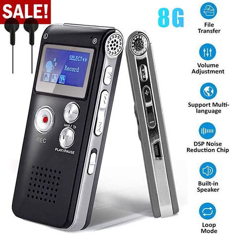 Tmalltide 8GB Digital Voice Recorder - Upgraded Voice Activated ...
