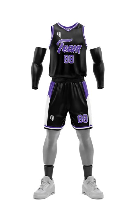 Custom Basketball Jersey and Shorts Set with Personalized Player Name ...