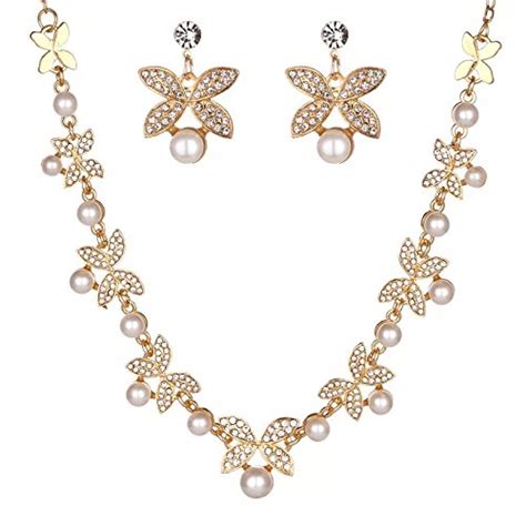 Shining Diva Fashion Gold Plated Stylish Traditional Wedding Pearl ...