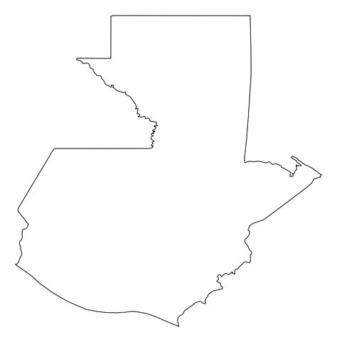 Guatemala Outline Map - Guatemala map - OutlineMap.org