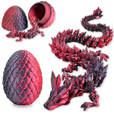 Amazon.com: LOCYFENS 3D Printed Dragon Eggs with Dragon Inside ...