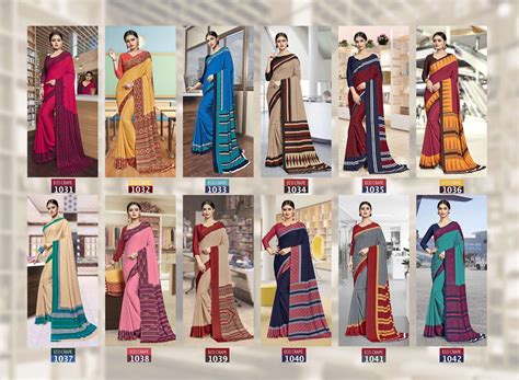 Eco Crape-Vol 38 Bansi Fashion Crape Uniform Sarees – Kavya Style Plus