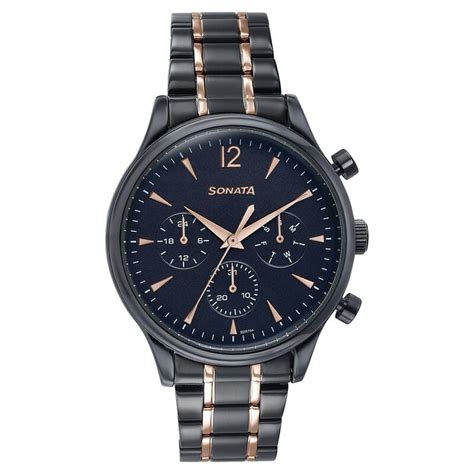 Buy Online Sonata Wedding Edit Quartz Multifunction Black Dial ...