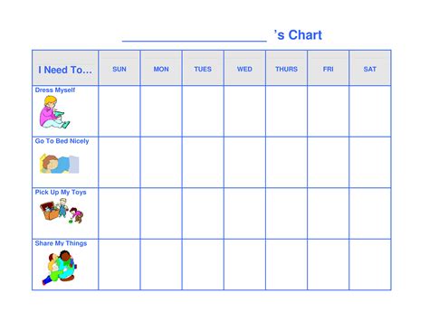 Free Printable Behavior Charts