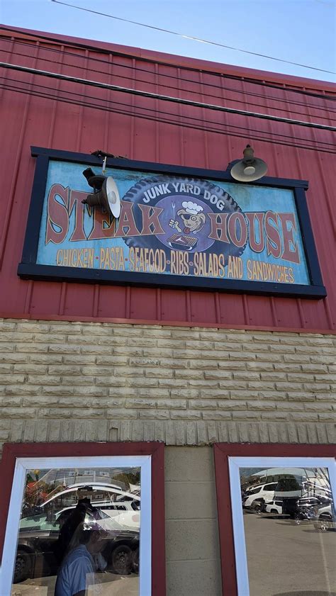 Menu at Junkyard Dog Steakhouse, Hohenwald