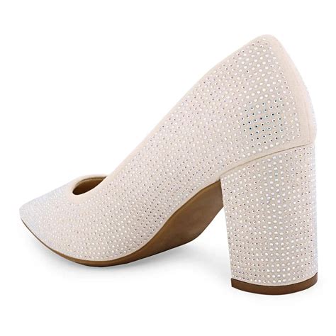 Buy Gabbana Diamond Studded Block Pumps | Lino Perros