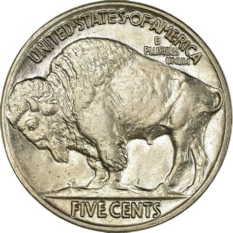 Five Cents 1936 Buffalo Nickel, Coin from United States - Online Coin Club
