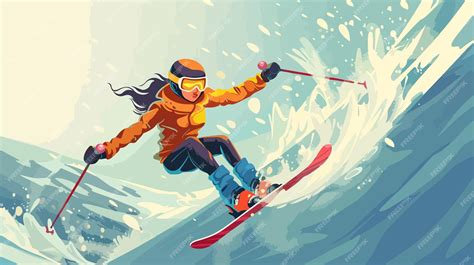 Winter Sports Cartoon 的图像结果