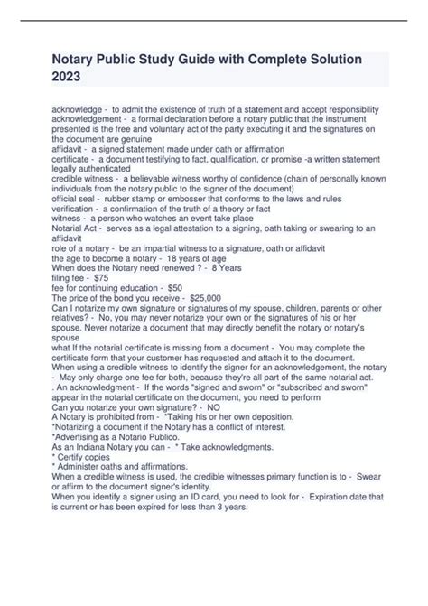 Image result for Notary Study Guide