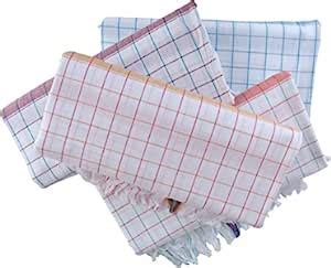 Fancyadda Cotton Bath Towel Combo 300 GSM (Set of 4, White Checks ...