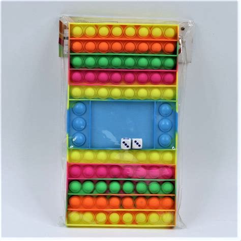 Pop It Ludo Glow in Dark Toy Push Pop Bubble, Chess Ludo Board Bubble ...