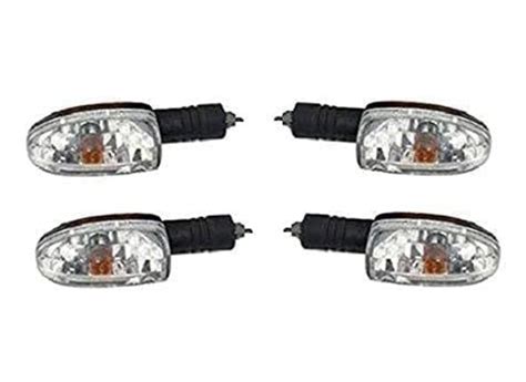 Globel spark Set Of 4 white Platina Indicators | Pulsar Bike turning ...