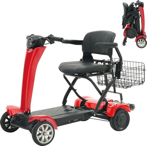 Amazon.com: Auto Folding 4-Wheel Electric Scooter Automatic Foldable ...