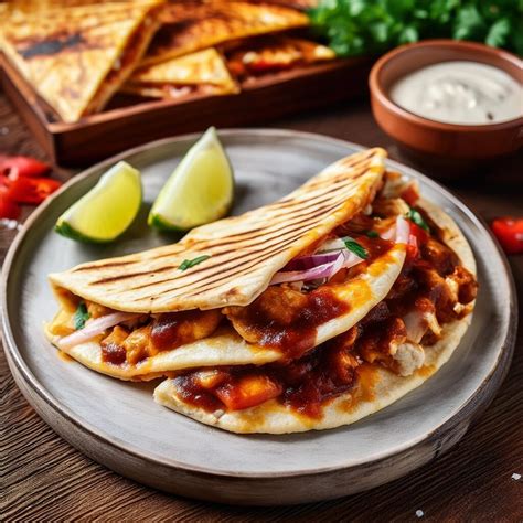 BBQ Chicken Quesadilla - recipeplatter