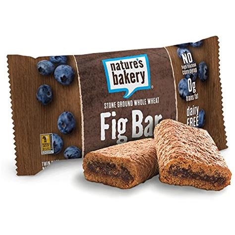 Nature’s Bakery Whole Wheat Fig Bars, Blueberry, Real Fruit, Vegan, Non ...
