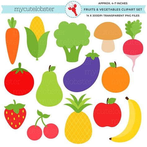 Fruits And Vegetables Clip Art Free